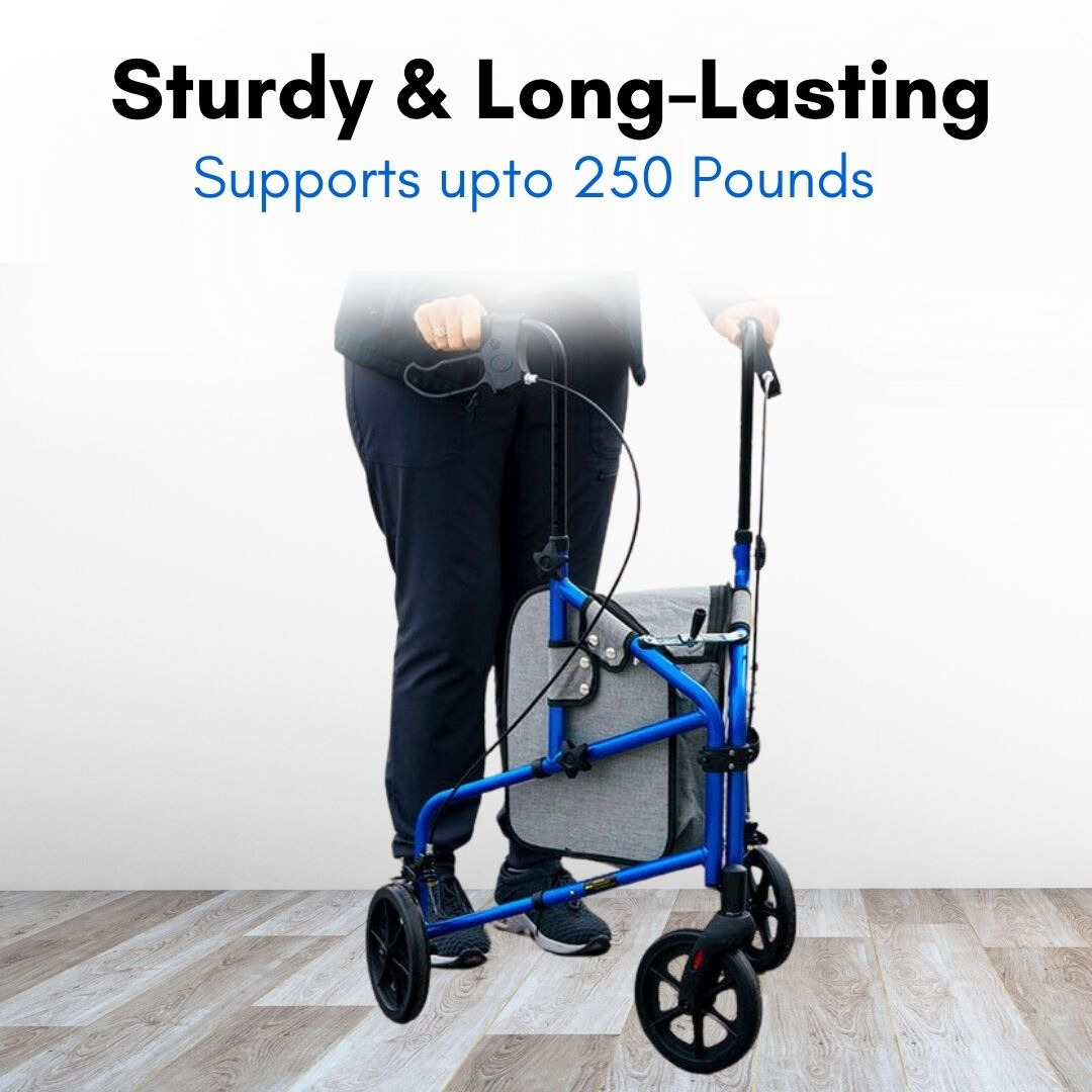 Foldable 3 Wheel Walker | Tripod Rollator