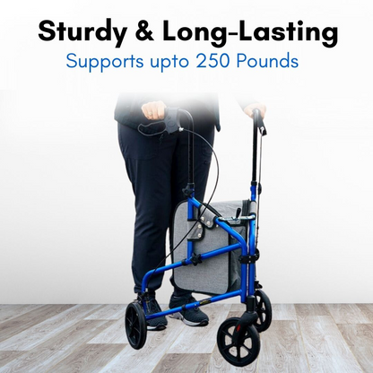 [OPEN BOX] Foldable 3 Wheel Walker | Tripod Rollator