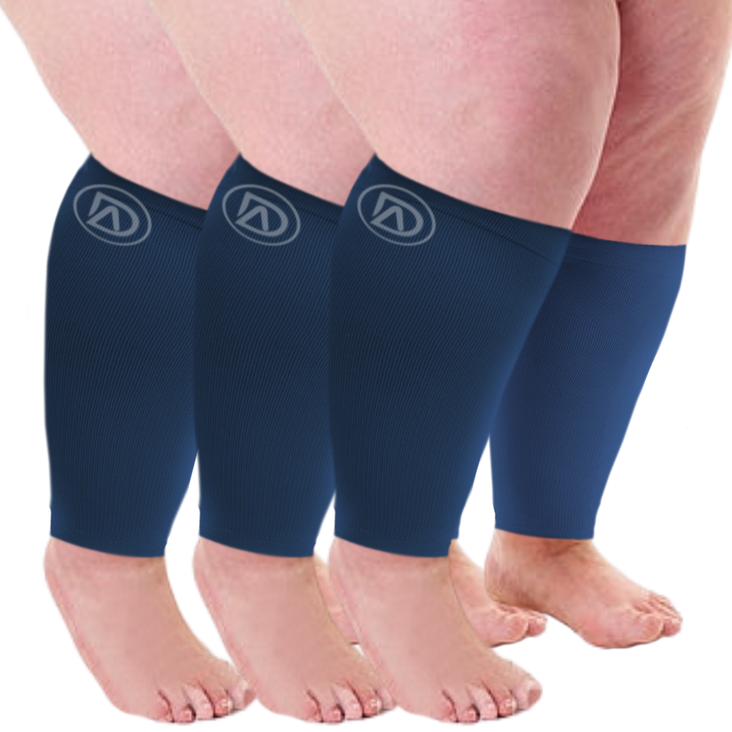 Plus Size Compression Sleeves Bundle C (3 Pairs)  20-30 mmHg