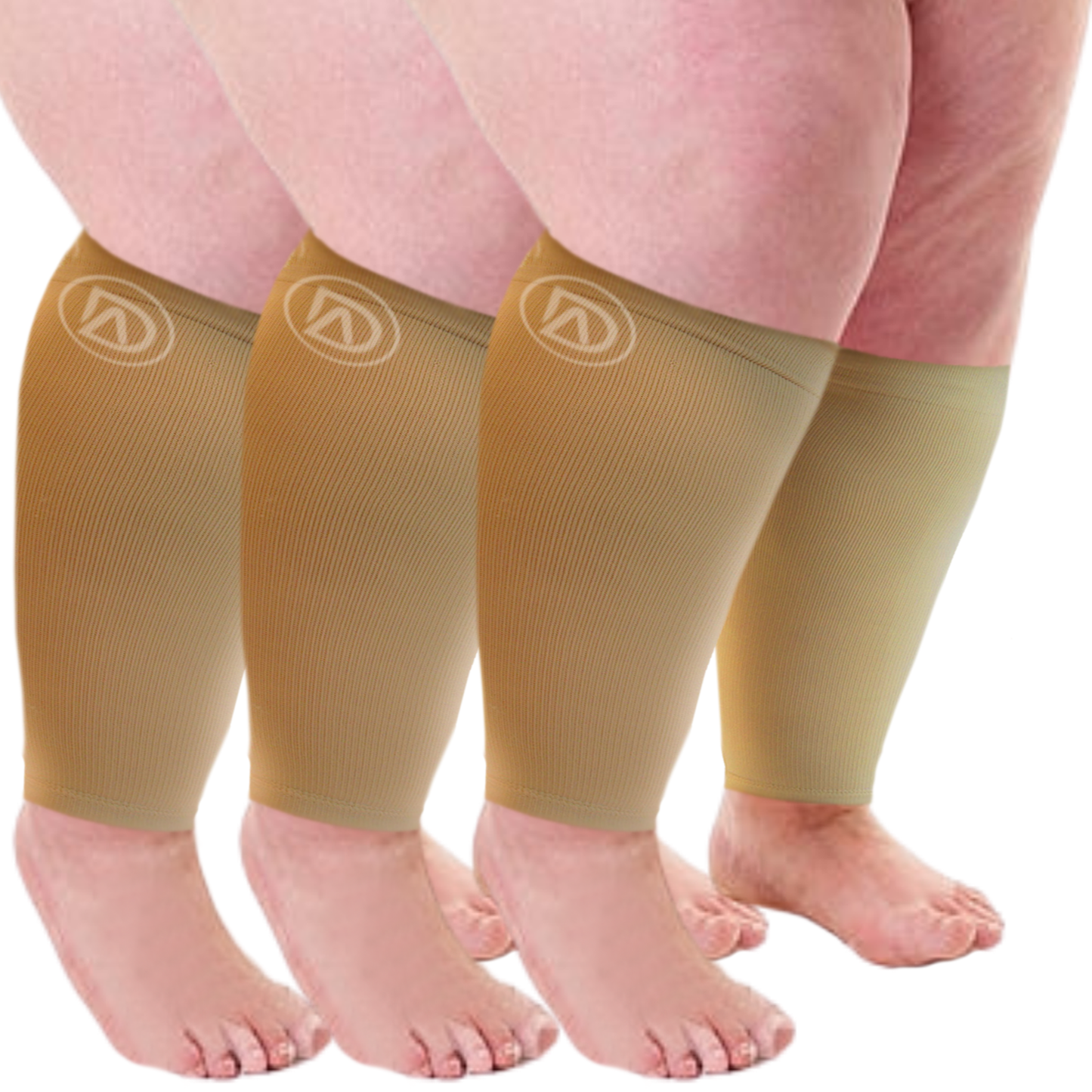 Plus Size Compression Sleeves Bundle C (3 Pairs)  20-30 mmHg