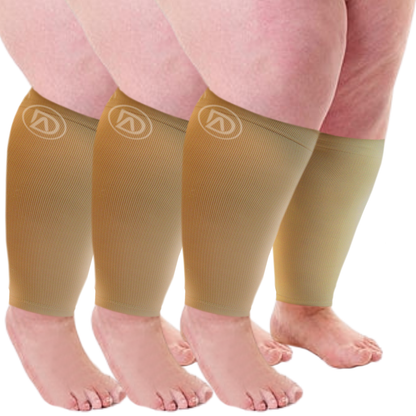 Plus Size Compression Sleeves Bundle C (3 Pairs)  20-30 mmHg