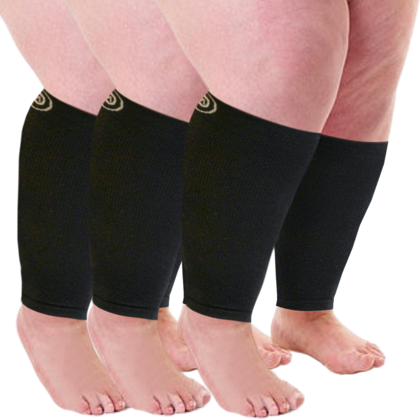 Plus Size Compression Sleeves Bundle C (3 Pairs)  20-30 mmHg