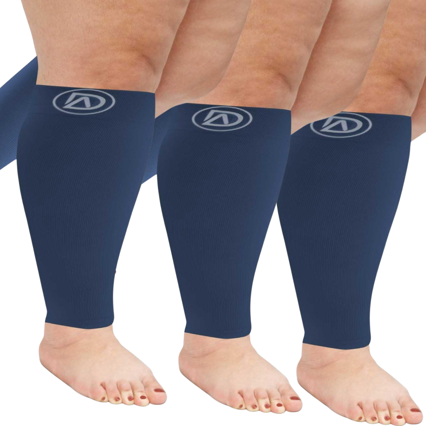 Plus Size Compression Sleeves Bundle C (3 Pairs)  20-30 mmHg