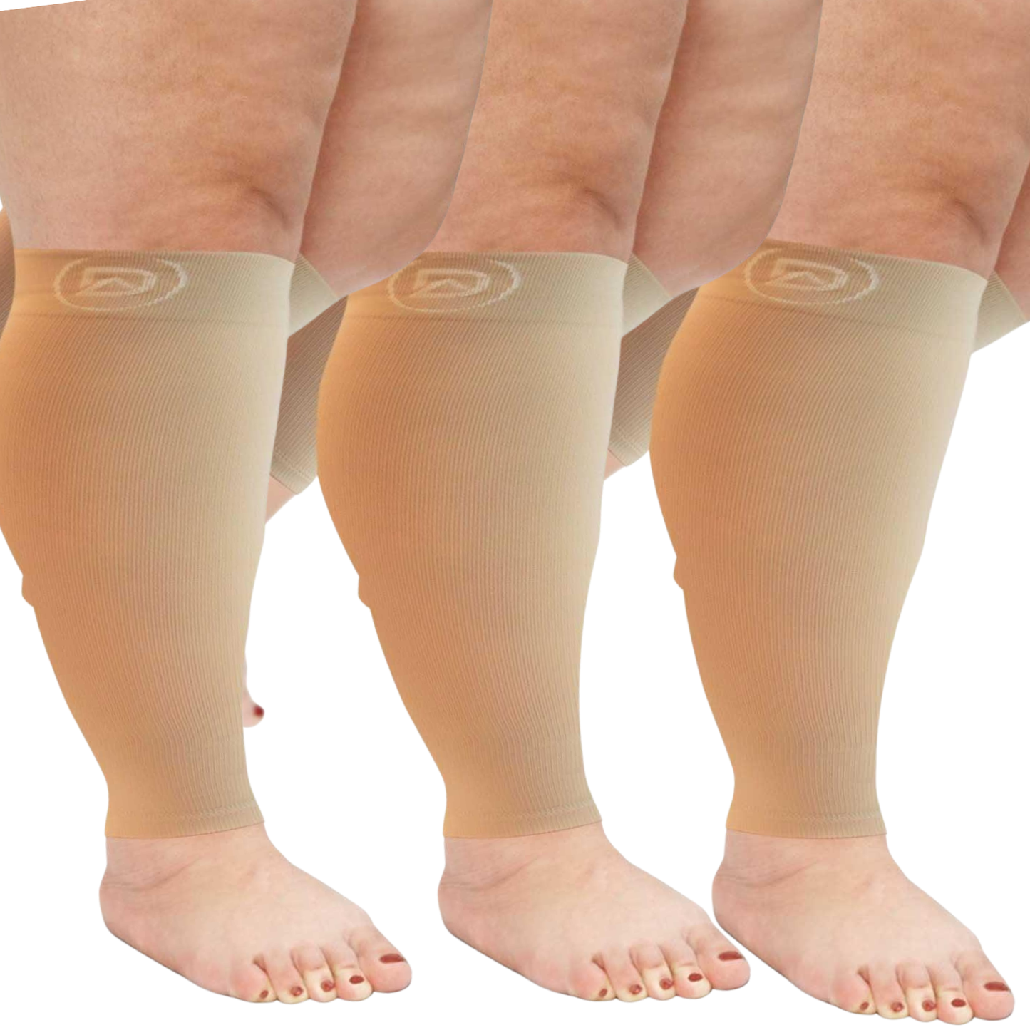 Plus Size Compression Sleeves Bundle C (3 Pairs)  20-30 mmHg