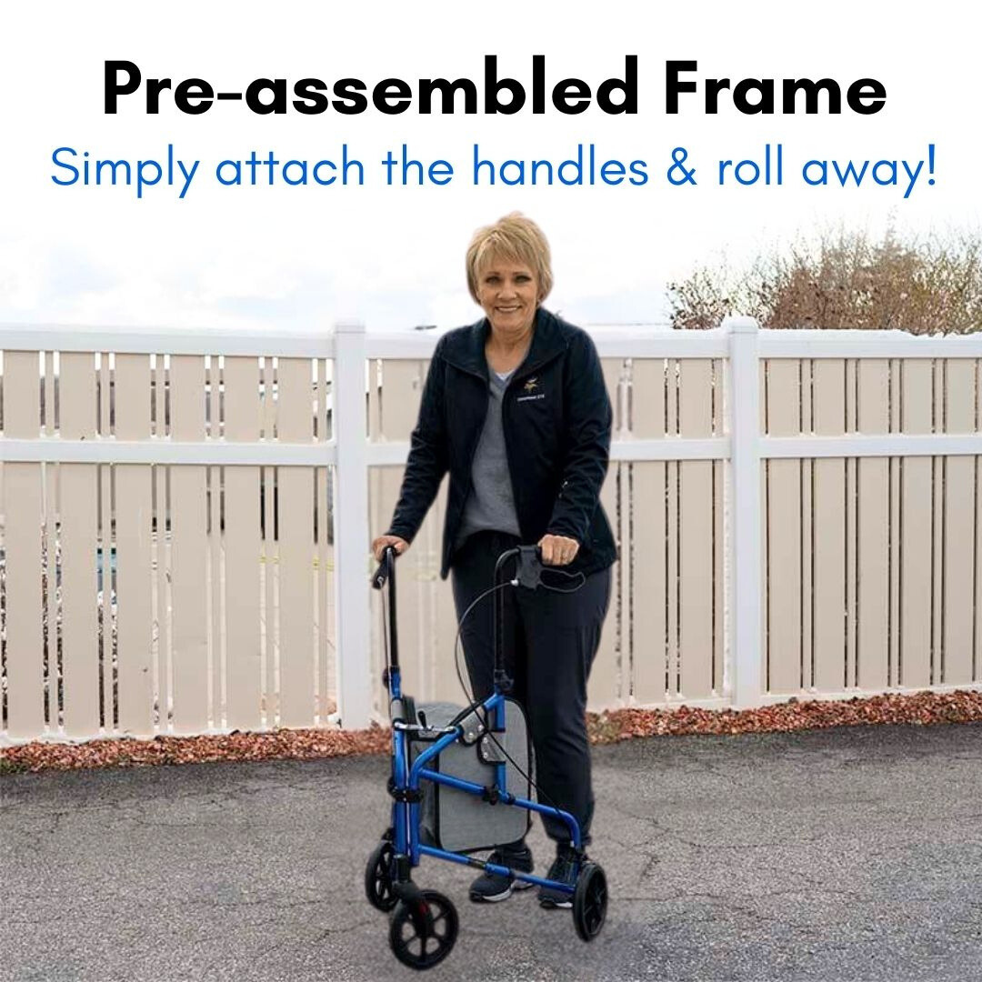 Foldable 3 Wheel Walker | Tripod Rollator