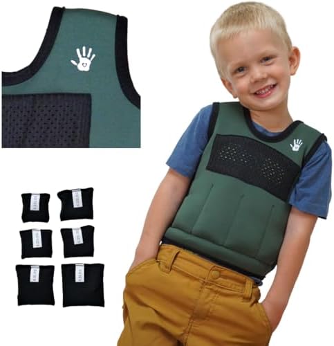 Kids Weighted Compression Vest - Adjustable Sensory Support Tool
