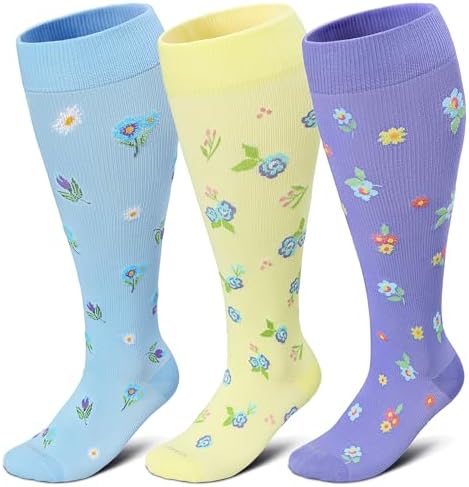 3 Pairs/Ditzy Floral Print 1