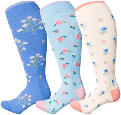 3 Pairs/Ditzy Floral Print 2