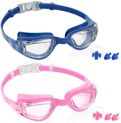Clear Pink & Clear Navy Blue