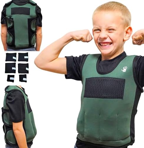 Kids Weighted Compression Vest - Adjustable Sensory Support Tool