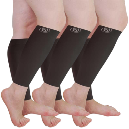 Plus Size Compression Sleeves Bundle C (3 Pairs)  20-30 mmHg