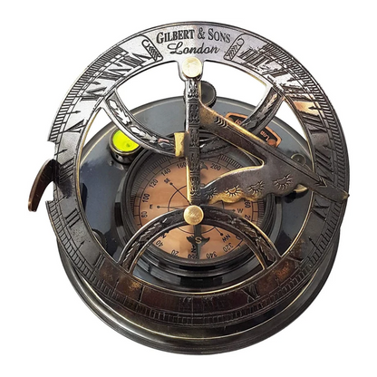 5-Inch Big Personalized Working Sundial Compass