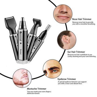 4in1 Rechargeable Nose Hair Trimmer