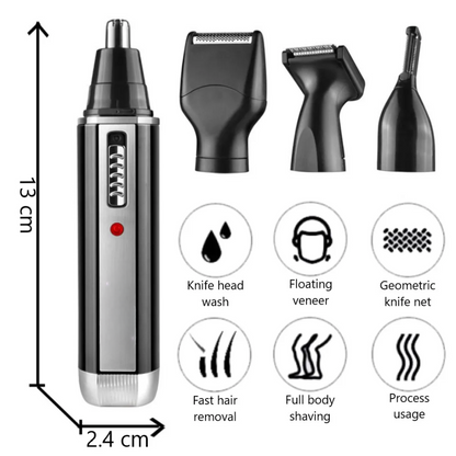 4in1 Rechargeable Nose Hair Trimmer