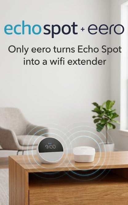 Smart Alarm Clock with Display – Alexa-Enabled Nightstand Hub