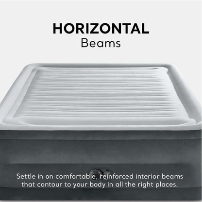 Premium High-Rise Air Mattress with Built-In Pump | Queen