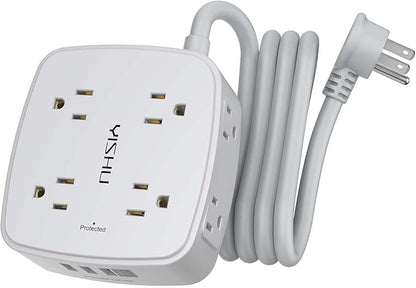 Surge Protector Power Strip – 8 Outlets, 4 USB Ports, 6 Ft Cord