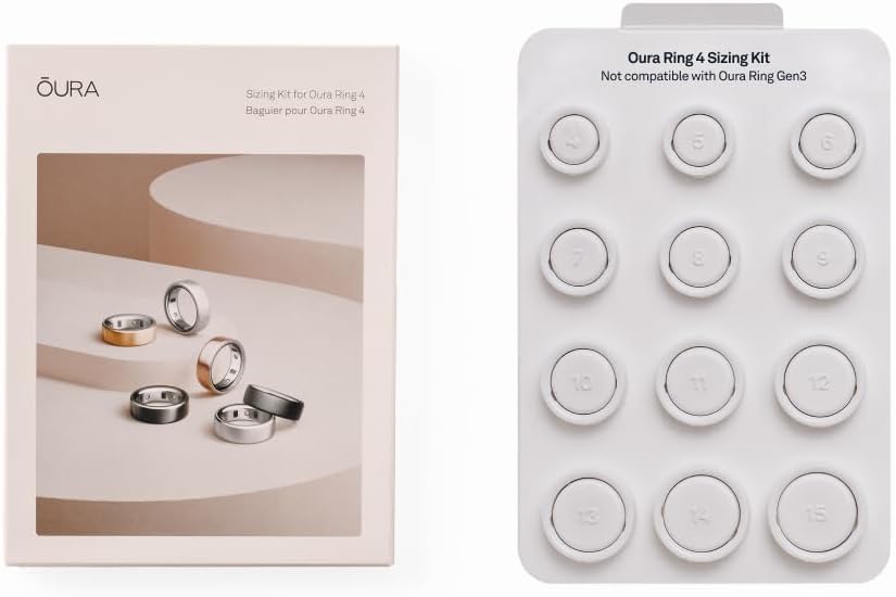 Oura Ring Sizing Kit - Smart Ring Fit Guide for iOS & Android