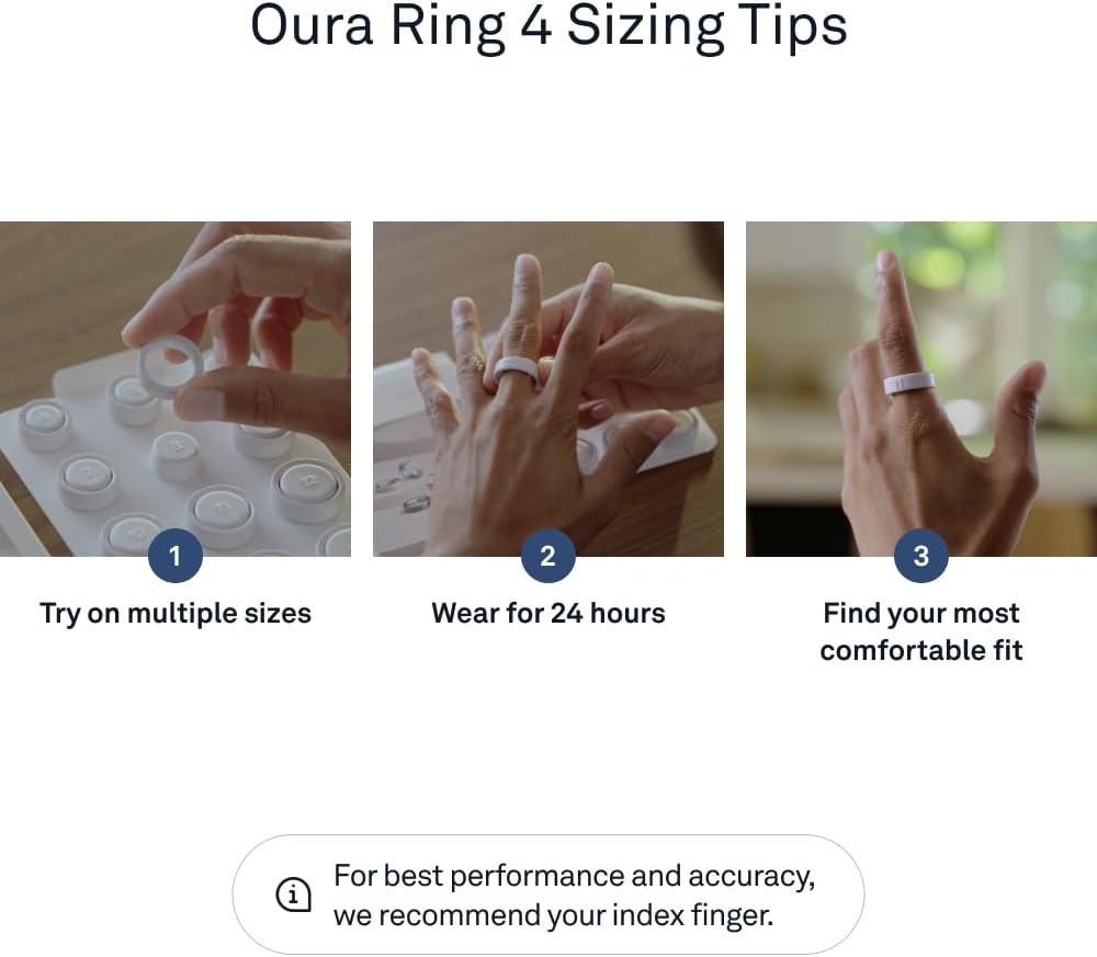 Oura Ring Sizing Kit - Smart Ring Fit Guide for iOS & Android