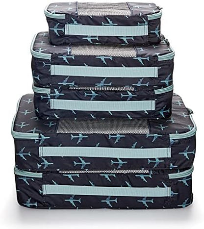 Premium 5-Piece Packing Cube Set - Ripstop Nylon Travel Organizers