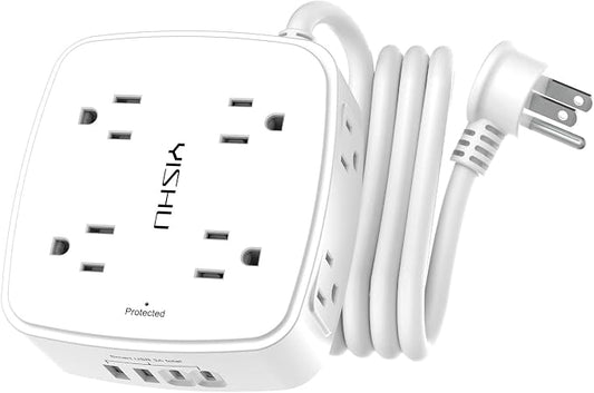Surge Protector Power Strip – 8 Outlets, 4 USB Ports, 6 Ft Cord