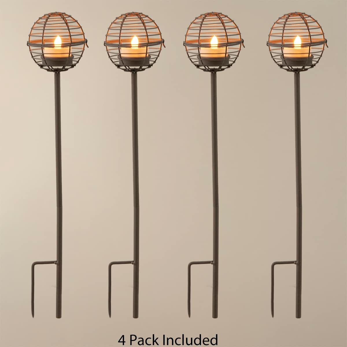 Solar Pathway Lights - Flickering Candle Stake & Hanging