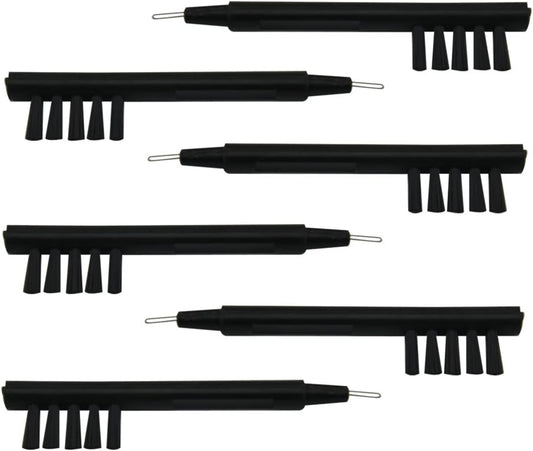 Hearing Amplifier Cleaning Brush with Wax Loop & Magnet (6-Pack)
