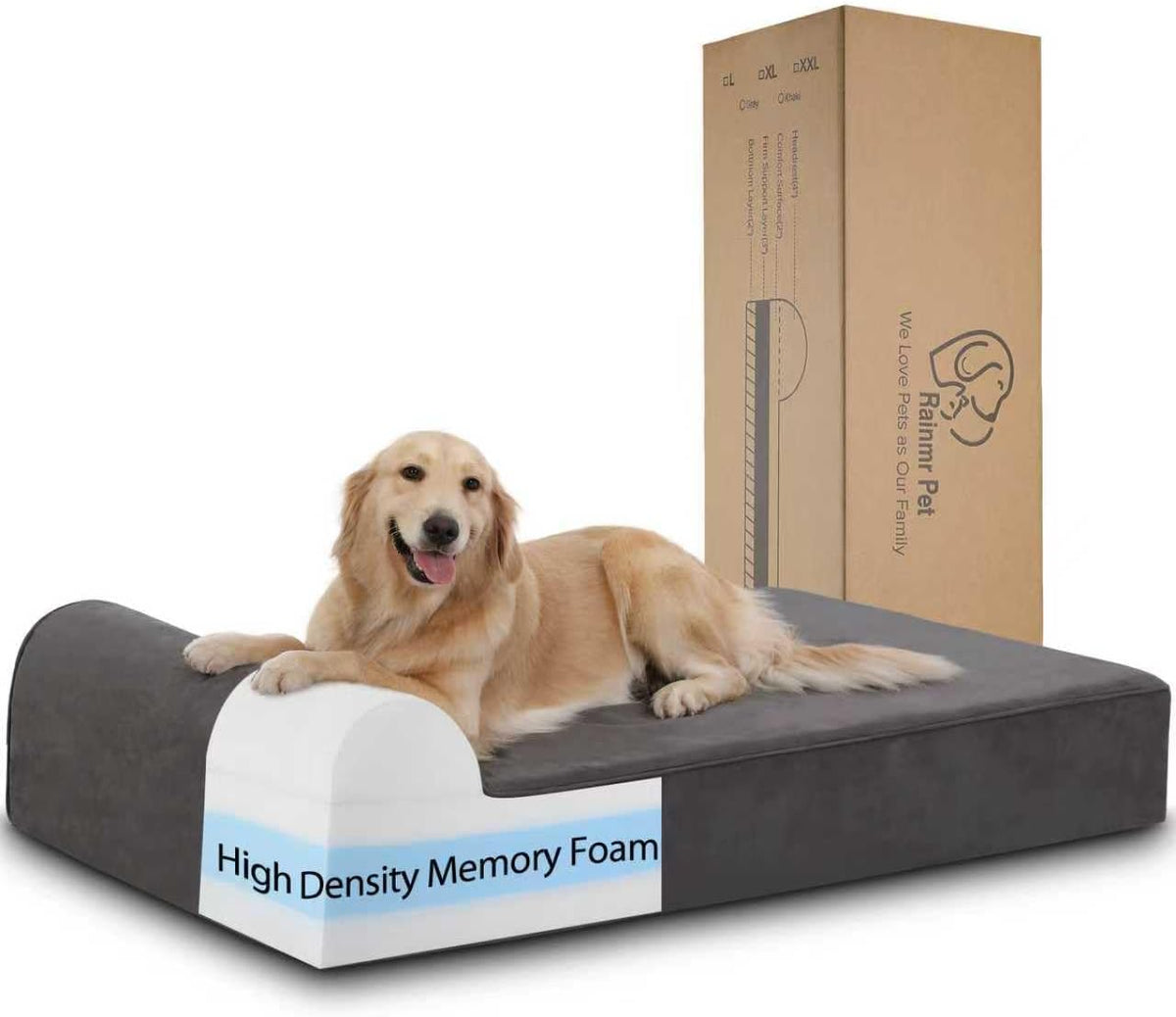Premium Memory Foam Dog Bed - 7 Inch Orthopedic Support