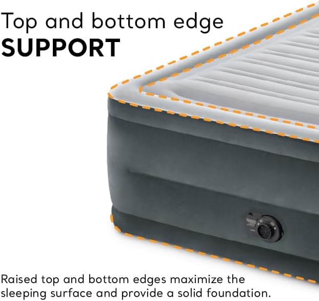 Premium High-Rise Air Mattress with Built-In Pump | Queen