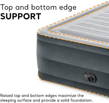 Premium High-Rise Air Mattress with Built-In Pump | Queen
