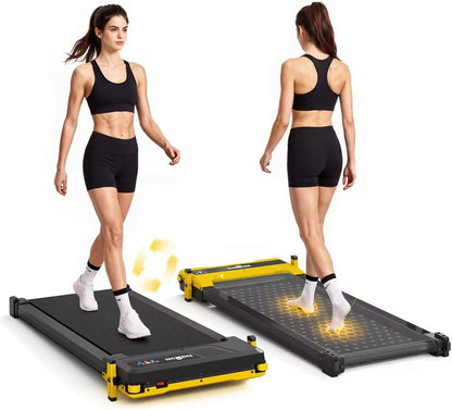 Dual-Sided Incline Massage Walking Pad with 5% Manual Incline