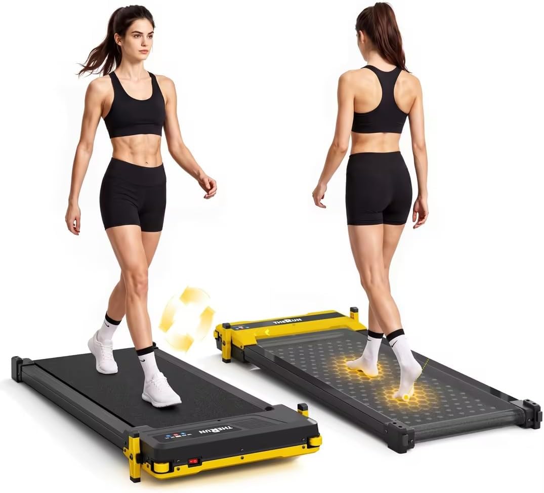 Dual-Sided Incline Massage Walking Pad with 5% Manual Incline