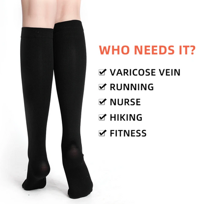 20-30mmHg Plus Size Compression Socks for Men and Women