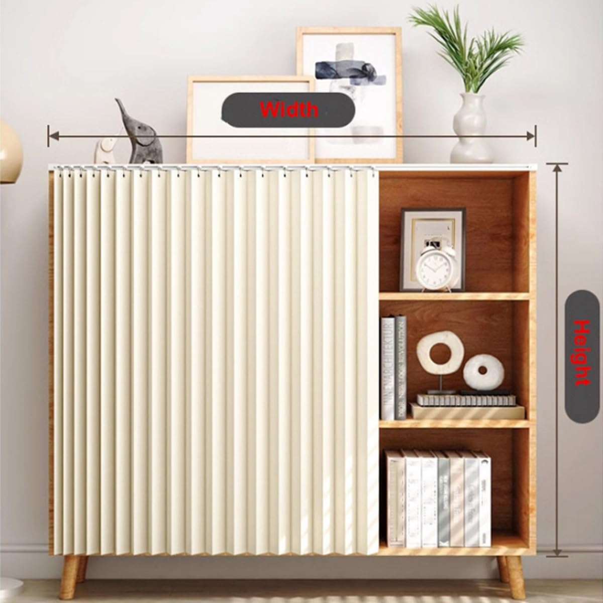 Magnetic Cabinet Curtain | Under Sink & Closet Privacy Cover