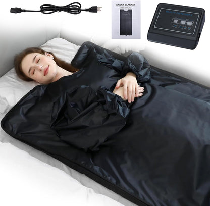 Portable Infrared Sauna Blanket with Remote & Timer | Home Spa