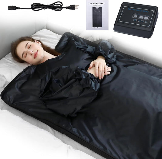 Portable Infrared Sauna Blanket with Remote & Timer | Home Spa