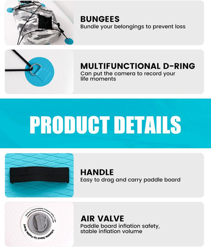 Ultra-Light Inflatable Stand Up Paddle Board with Accessories