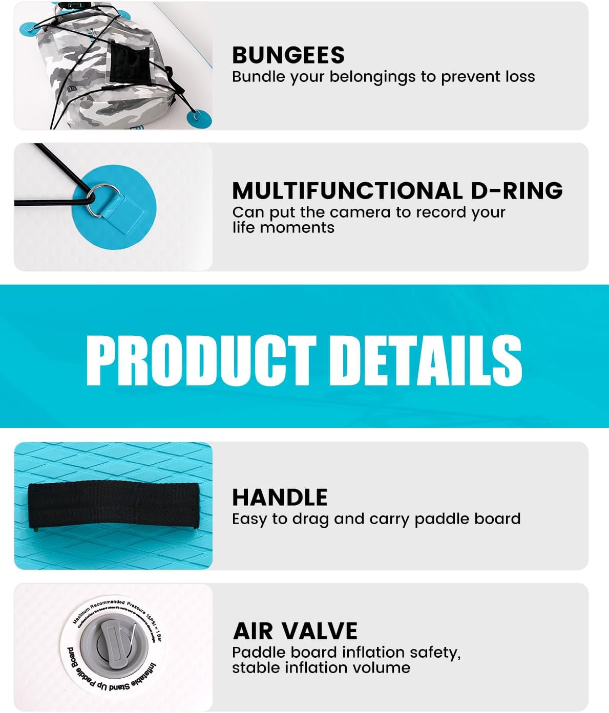 Ultra-Light Inflatable Stand Up Paddle Board with Accessories