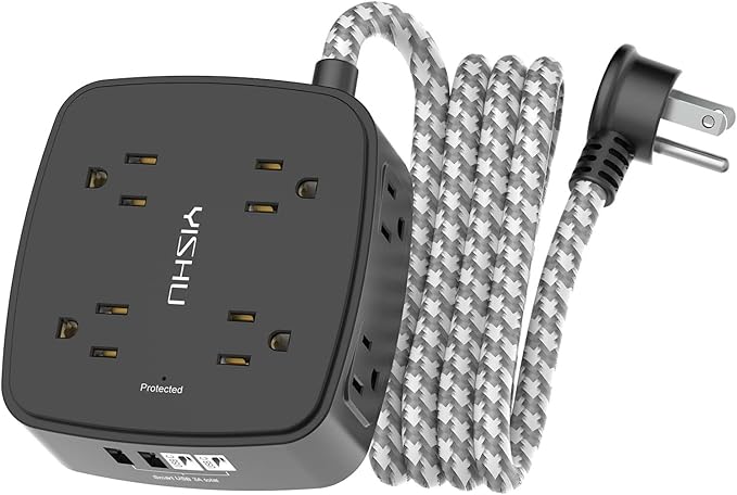 Surge Protector Power Strip – 8 Outlets, 4 USB Ports, 6 Ft Cord