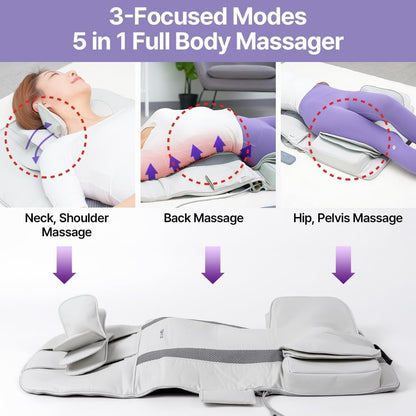 Full Body Air Cell Stretching Massage Mat with 7 Modes