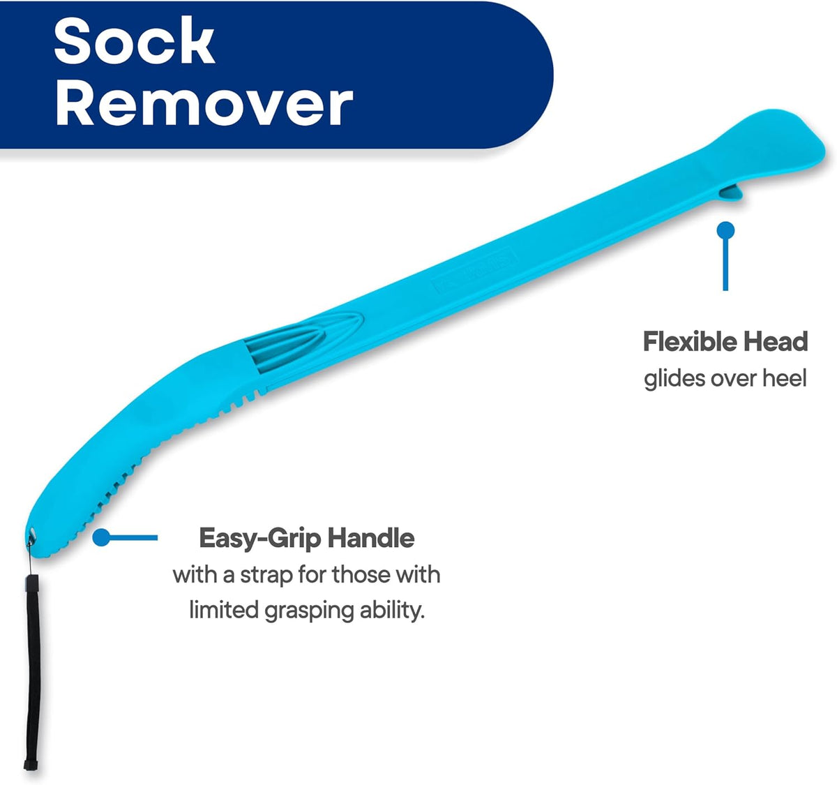 Premium Sock Aid Kit with Extended Handle & Foam Grip