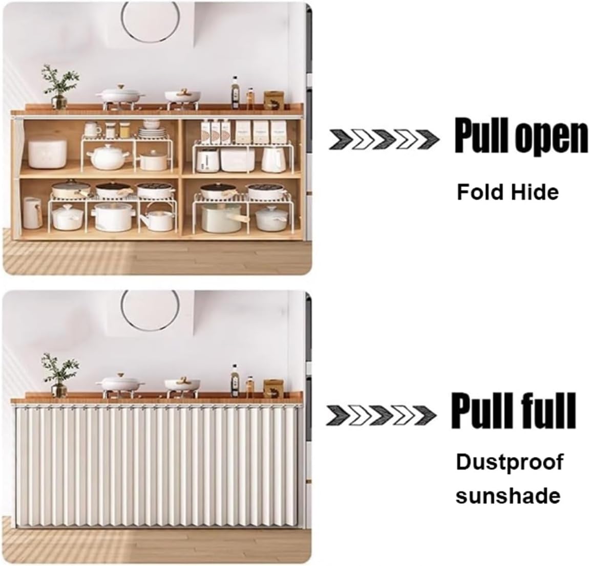 Magnetic Cabinet Curtain | Under Sink & Closet Privacy Cover