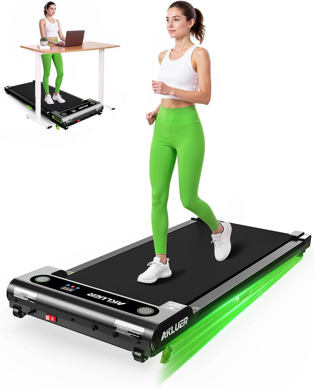 Walking Pad with Incline & Remote Control for Home