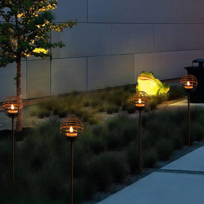 Solar Pathway Lights - Flickering Candle Stake & Hanging