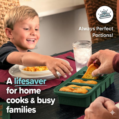 Premium Silicone Freezer Mold Gift Set - Meal Prep System
