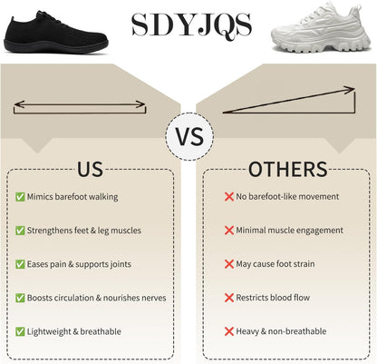 Barefoot Shoes Women Wide Toe Box Minimalist Walking Sneakers