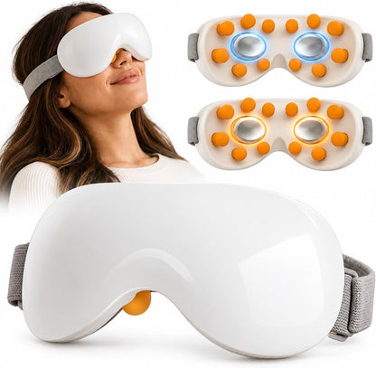 Eye Massager with Heat & Cold Therapy | 14-Point Vibration