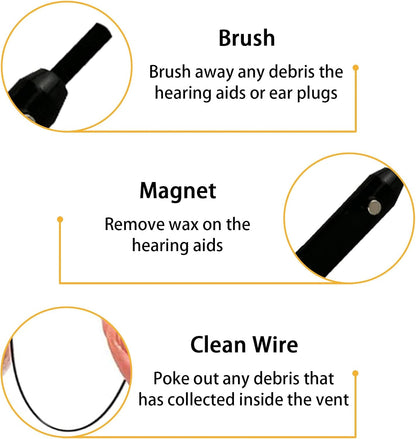Premium Hearing Aid Cleaning Kit – 4-Piece Professional Set