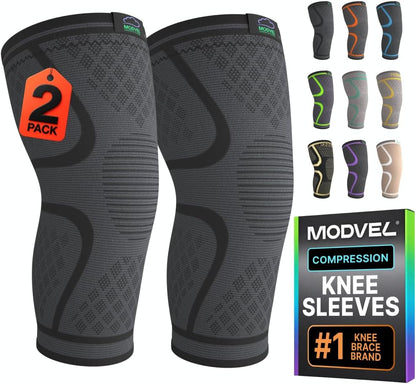 Compression Knee Sleeve 2-Pack for Active Performance Support