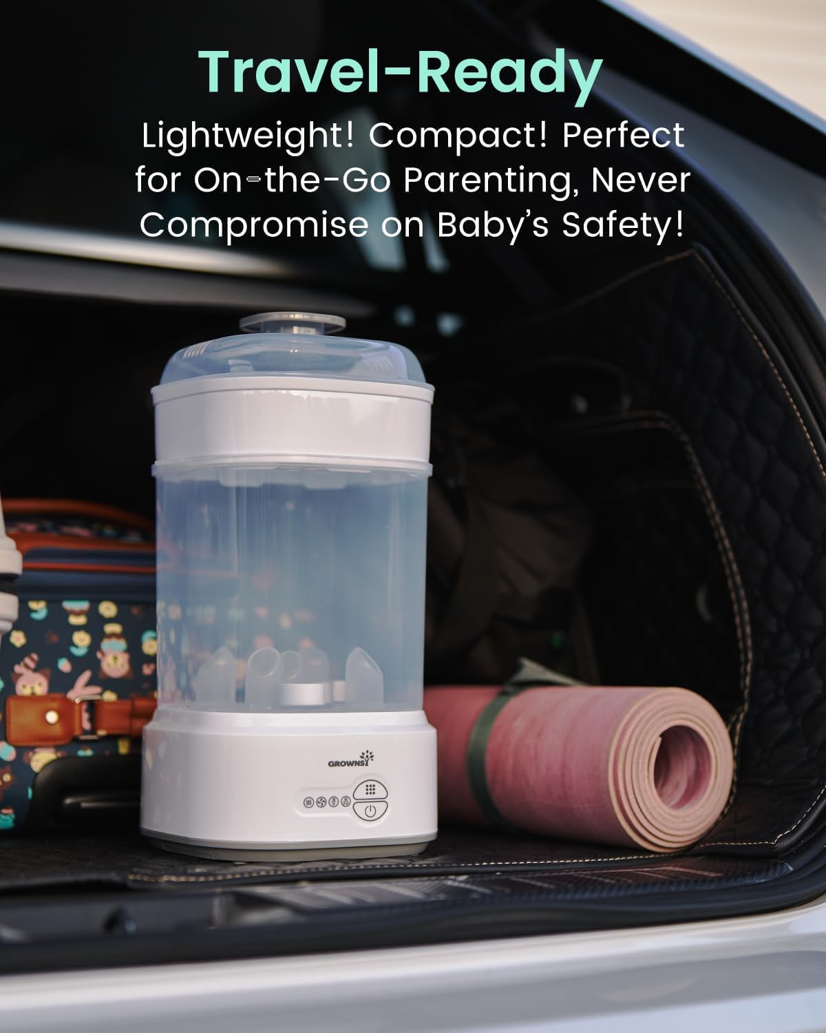 Compact Baby Bottle Sterilizer & Dryer with Fast Sanitization
